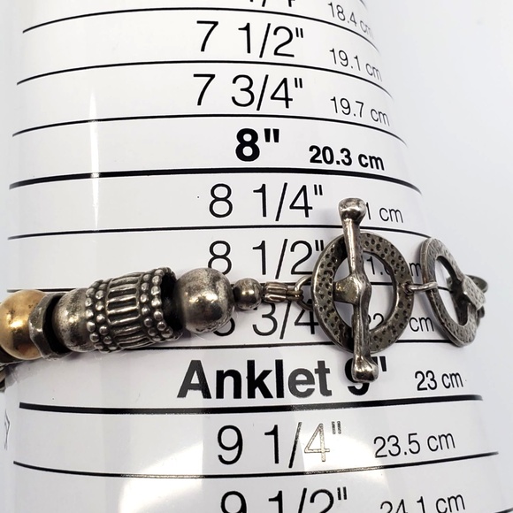 Silpada Sterling Silver & Gold Tone Bead Bracelet #21029 - Picture 7 of 12